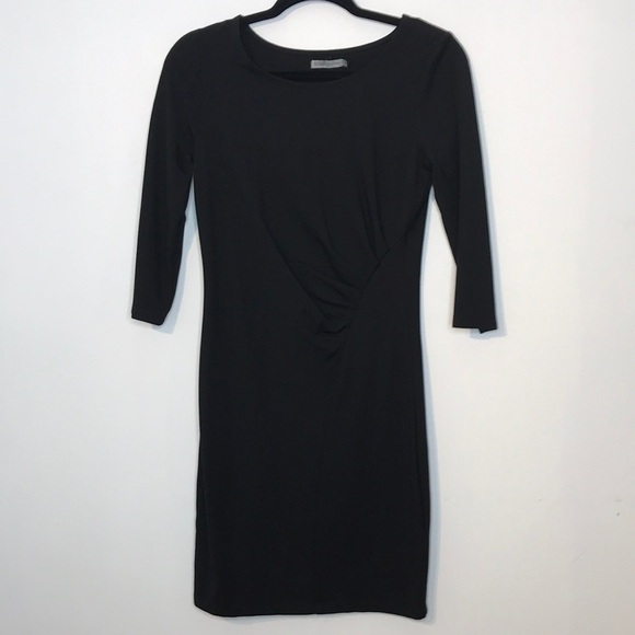 𝅺nwot Soaked in luxury Zoey cinched waist little black dress - Picture 1 of 8